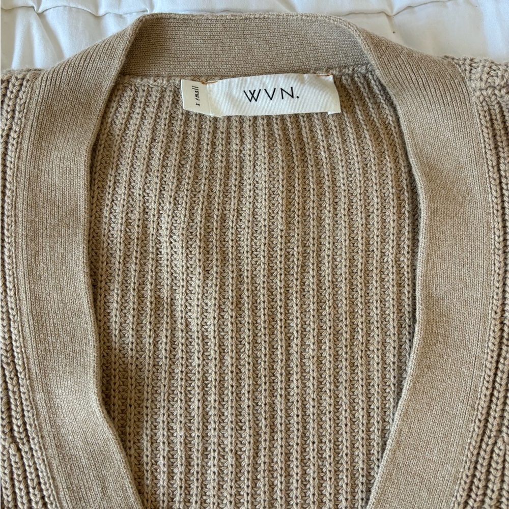 WVN Oversized Ribbed Cardigan - Picture 3 of 6